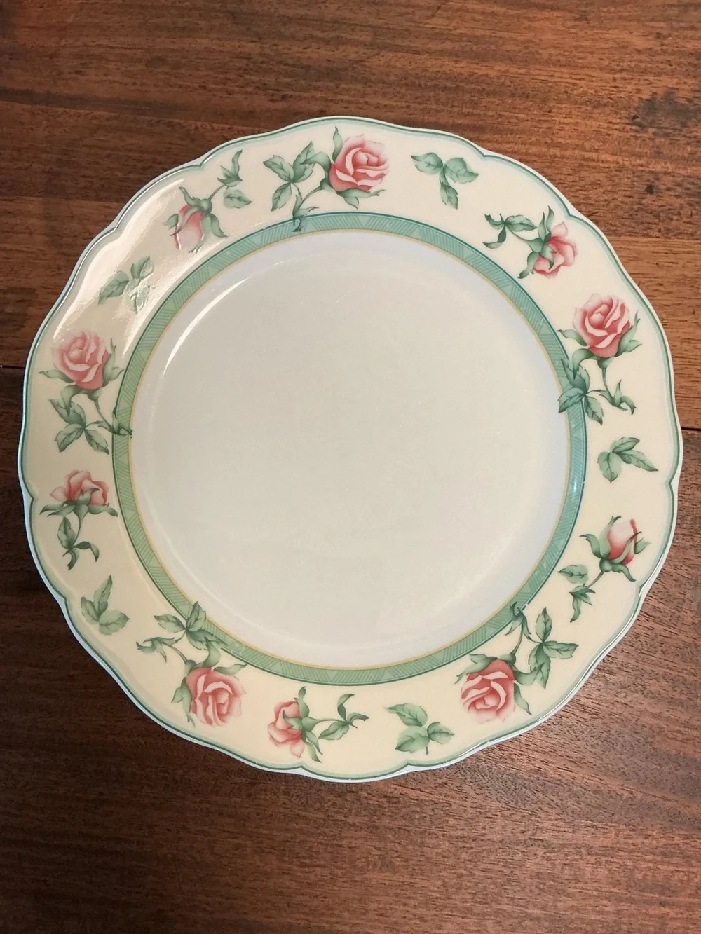 Wedgwood English Cottage Collection Rose Dinner Plates Set of 3